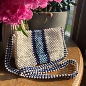 Isaac Mizrahi Beaded Crossbody Purse